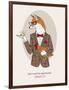 Fox Man in Pin Suit-Olga Angellos-Framed Art Print