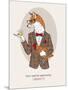 Fox Man in Pin Suit-Olga Angellos-Mounted Art Print