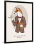 Fox Man in Pin Suit-Olga Angellos-Framed Art Print