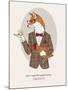 Fox Man in Pin Suit-Olga Angellos-Mounted Art Print