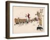 Fox Meet in Street Aldin-null-Framed Art Print