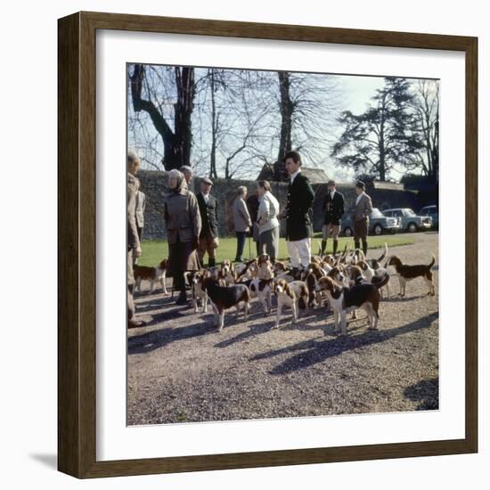 Fox Meet, Surrey 1960s-null-Framed Photographic Print