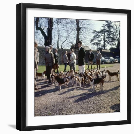 Fox Meet, Surrey 1960s-null-Framed Photographic Print