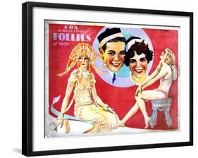 Fox Movietone Follies of 1929, Center, John Breeden, Sharon Lynn, 1929-null-Framed Art Print