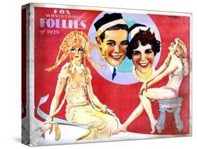 Fox Movietone Follies of 1929, Center, John Breeden, Sharon Lynn, 1929-null-Stretched Canvas