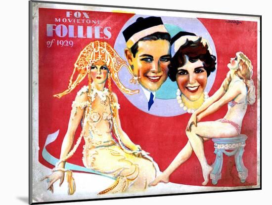 Fox Movietone Follies of 1929, Center, John Breeden, Sharon Lynn, 1929-null-Mounted Art Print