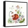 Fox Napping in the Garden-Wyanne-Framed Stretched Canvas