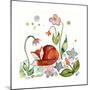 Fox Napping in the Garden-Wyanne-Mounted Giclee Print