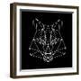 Fox on Black-Lisa Kroll-Framed Art Print