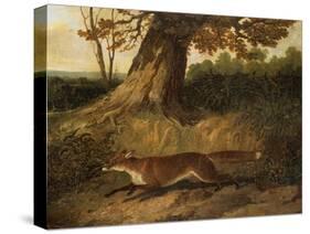 Fox on the Run-John Frederick Herring I-Stretched Canvas