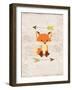 Fox On Wood-Alicia Vidal-Framed Art Print