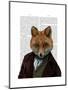 Fox Portrait 2-Fab Funky-Mounted Art Print