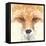Fox Portrait Made of Geometrical Shapes-Wision-Framed Stretched Canvas