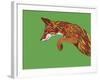 Fox Pounce-Drawpaint Illustration-Framed Giclee Print