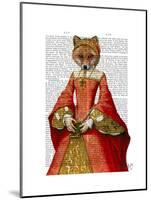 Fox Queen-Fab Funky-Mounted Art Print