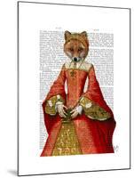 Fox Queen-Fab Funky-Mounted Art Print