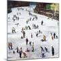 "Fox River Ice-Skating", January 11, 1958-John Falter-Mounted Premium Giclee Print