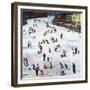 "Fox River Ice-Skating", January 11, 1958-John Falter-Framed Giclee Print