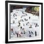 "Fox River Ice-Skating", January 11, 1958-John Falter-Framed Giclee Print