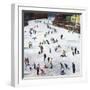 "Fox River Ice-Skating", January 11, 1958-John Falter-Framed Premium Giclee Print