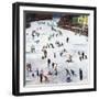 "Fox River Ice-Skating", January 11, 1958-John Falter-Framed Giclee Print