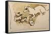 Fox Terrier and Puppies-Joseph Crawhall-Framed Stretched Canvas