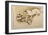 Fox Terrier and Puppies-Joseph Crawhall-Framed Giclee Print