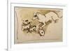 Fox Terrier and Puppies-Joseph Crawhall-Framed Giclee Print