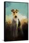Fox Terrier on Alert-Jai Johnson-Framed Stretched Canvas