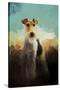 Fox Terrier on Alert-Jai Johnson-Stretched Canvas