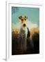 Fox Terrier on Alert-Jai Johnson-Framed Giclee Print