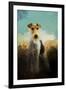 Fox Terrier on Alert-Jai Johnson-Framed Giclee Print