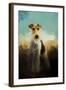 Fox Terrier on Alert-Jai Johnson-Framed Giclee Print