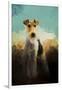 Fox Terrier on Alert-Jai Johnson-Framed Giclee Print