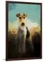 Fox Terrier on Alert-Jai Johnson-Framed Giclee Print