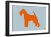 Fox Terrier Orange-NaxArt-Framed Art Print