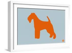 Fox Terrier Orange-NaxArt-Framed Art Print