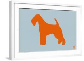 Fox Terrier Orange-NaxArt-Framed Art Print