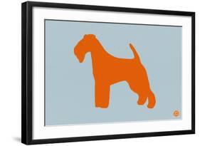 Fox Terrier Orange-NaxArt-Framed Art Print