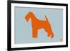 Fox Terrier Orange-NaxArt-Framed Art Print