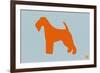 Fox Terrier Orange-NaxArt-Framed Premium Giclee Print