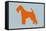 Fox Terrier Orange-NaxArt-Framed Stretched Canvas