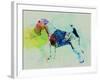 Fox Terrier Watercolor-NaxArt-Framed Art Print