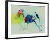 Fox Terrier Watercolor-NaxArt-Framed Art Print