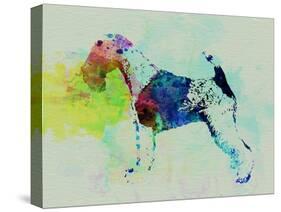 Fox Terrier Watercolor-NaxArt-Stretched Canvas