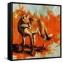 Fox Trot-Sydney Edmunds-Framed Stretched Canvas