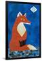 Fox under Diamond Moon-Casey Craig-Framed Art Print