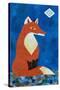 Fox under Diamond Moon-Casey Craig-Stretched Canvas