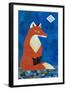 Fox under Diamond Moon-Casey Craig-Framed Art Print