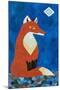 Fox under Diamond Moon-Casey Craig-Mounted Art Print